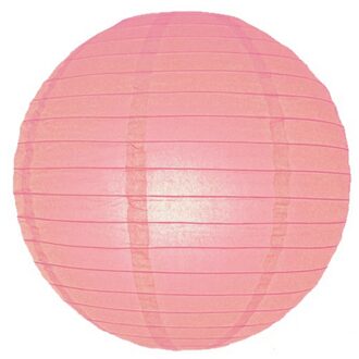 Luxe bol feest lampion - lichtroze - dia 25 cm - papier