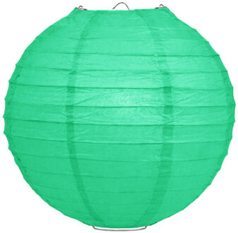 Luxe bol feest lampion - mintgroen - dia 25 cm - papier