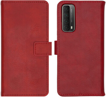 Luxe Booktype Huawei P Smart (2021) hoesje - Rood