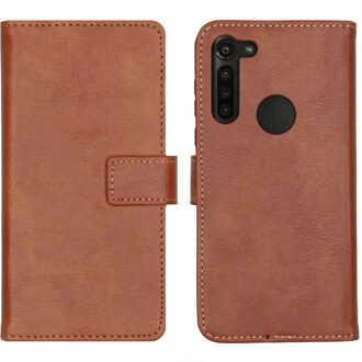Luxe Booktype Motorola Moto G8 Power hoesje - Bruin