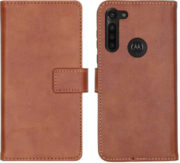 Luxe Booktype Motorola Moto G8 Power hoesje - Bruin