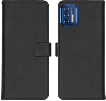 Luxe Booktype Motorola Moto G9 Plus hoesje - Zwart