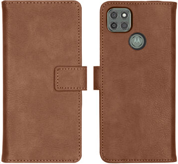 Luxe Booktype Motorola Moto G9 Power hoesje - Bruin