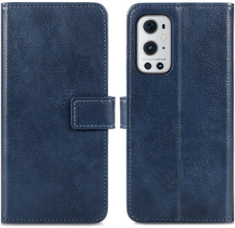 Luxe Booktype OnePlus 9 Pro hoesje - Donkerblauw