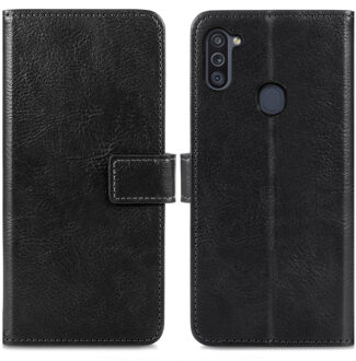 Luxe Booktype Samsung Galaxy M11 / A11 hoesje - Zwart