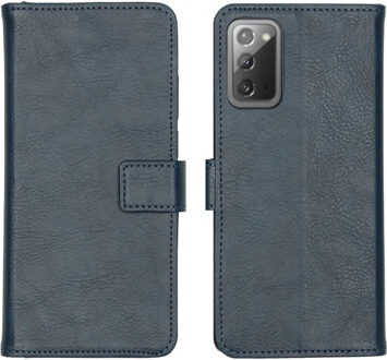 Luxe Booktype Samsung Galaxy Note 20 hoesje - Donkerblauw