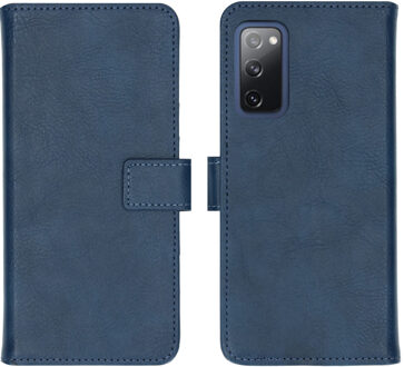 Luxe Booktype Samsung Galaxy S20 FE hoesje - Donkerblauw