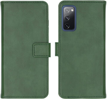 Luxe Booktype Samsung Galaxy S20 FE hoesje - Groen