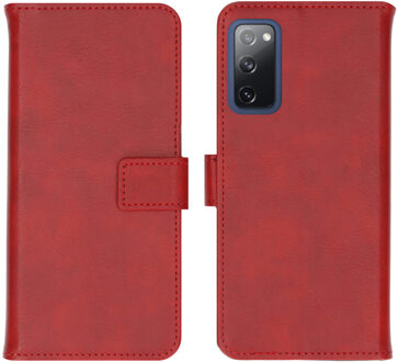 Luxe Booktype Samsung Galaxy S20 FE hoesje - Rood