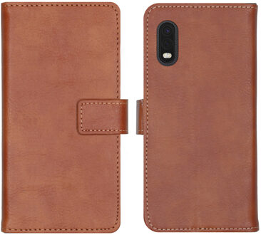 Luxe Booktype Samsung Galaxy Xcover Pro hoesje - Bruin