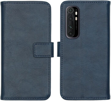 Luxe Booktype Xiaomi Mi Note 10 Lite hoesje - Donkerblauw