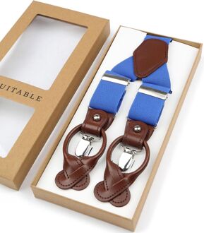 Luxe Bretels Denim Blauw - Donkerblauw