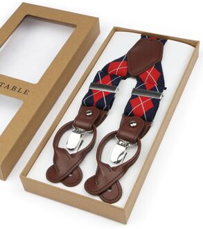 Luxe Bretels Ruiten Rood