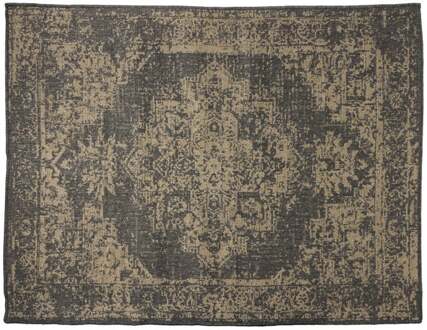 Luxe buitenkleed barok - zwart - 150x200 cm