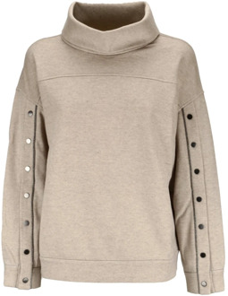 Luxe Cashmere Coltrui Sweater Brunello Cucinelli , Beige , Dames - XL