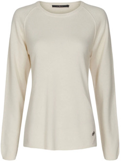Luxe Cashmere Sweater 50068 Btfcph , Beige , Dames - 2Xl,Xl,L,M,S,Xs