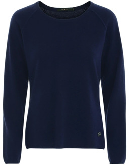 Luxe Cashmere Sweater 50068 Btfcph , Blue , Dames - S,Xs