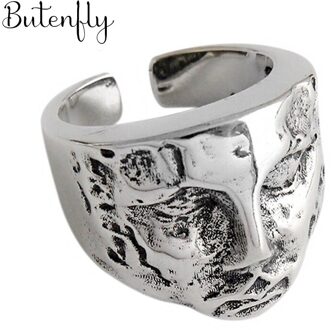 Luxe Creatieve Stijl Boho Menselijk Gezicht Ringen Voor Vrouwen Verstelbare Ring Charm Sieraden