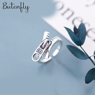 Luxe Creatieve Stijl Boho Rits Ringen Voor Vrouwen Verstelbare Ring Charm Sieraden