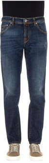 Luxe Denim Jeans met Sartoriale Details Jacob Cohën , Blue , Heren - W35