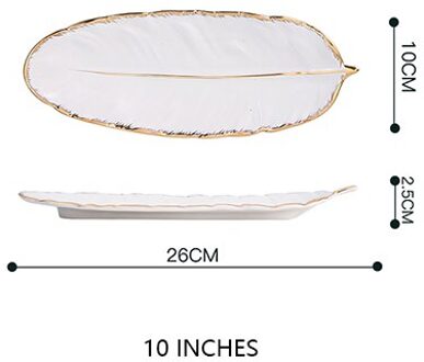 Luxe Desktop Opbergvak Nordic Stijl Creatieve Keramische Fruit Lade Taart Servies Plaat Sieraden Cosmetische Sundriesopslag Lade 10inchwhite-S