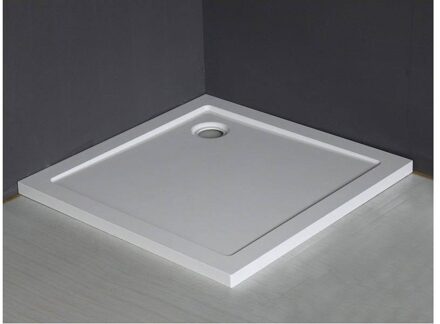 Luxe Douchebak Vierkant 90X90X4 cm Wit Aqua Splash