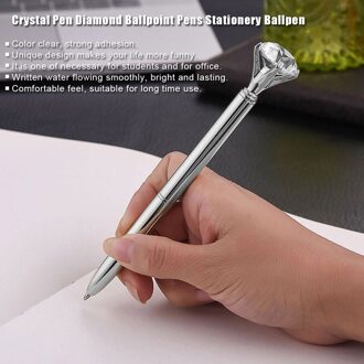 Luxe Draagbare Grote Crystal Pen Diamond Balpennen Stationery Balpen Home Office Schoolbenodigdheden