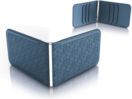 Luxe Embossed Cubic Blue Blauw - 110 x 68 x 10 mm