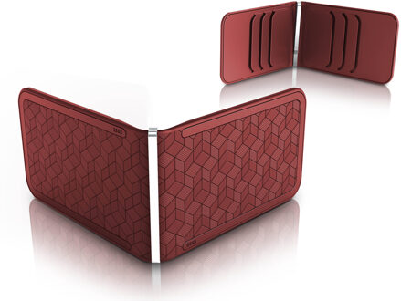 Luxe Embossed Cubic Rust Rood - 110 x 68 x 10 mm
