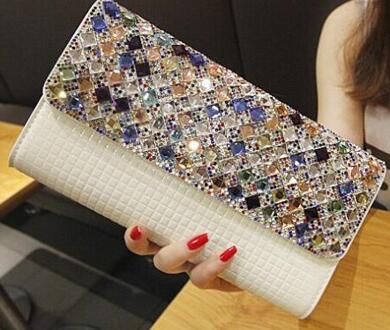 Luxe En Nobele Oostenrijkse Strass Dag Clutch Clutch Purse Wedding Kristal Portemonnees Avondtasje Vrouwen Tas Handtassen 1