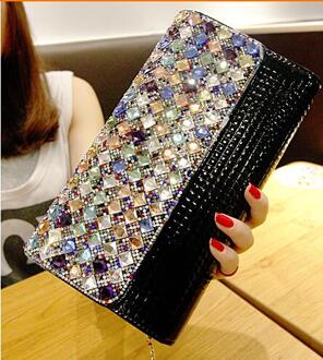 Luxe En Nobele Oostenrijkse Strass Dag Clutch Clutch Purse Wedding Kristal Portemonnees Avondtasje Vrouwen Tas Handtassen 2