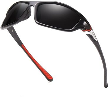 Luxe Gepolariseerde Zonnebril Mannen Rijden Shades Mannelijke Zonnebril Vintage Driving Reizen Vissen Klassieke Zonnebril zwart