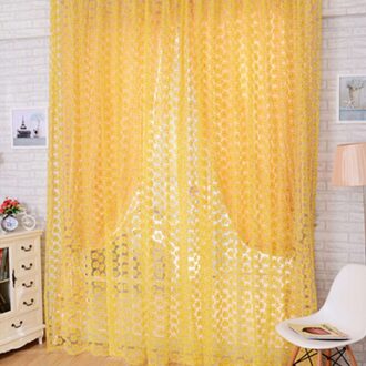 Luxe Gordijnen Voor Woonkamer De Slaapkamer Keuken Tulle Windows Voile Garen Gordijnen Panel Window Behandelingen oranje