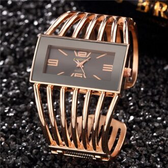Luxe Gouden Horloges Vrouwen Armband Horloges Casual Dames Klok Hodinky Montre Femme Saati Relogio Feminino Relojes roos goud zwart