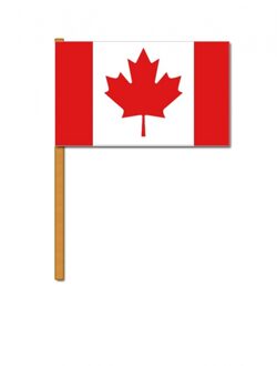 Luxe grote zwaaivlaggen Canada 30 x 45 cm Multi