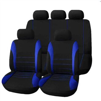 Luxe Gusa Auto Stoelhoezen Voor Toyota Corolla Camry Rav4 Auris Prius Yalis Avensis Suv Auto Interieur Gusa 9stk-lao-blauw