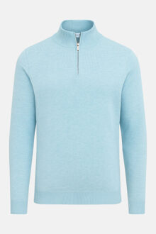 Luxe half zip - - maat XL Lichtblauw