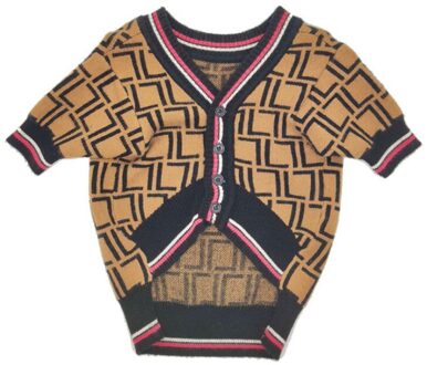 Luxe Hond Trui Voor Kleine Honden Brief Print Mode Kleding Voor Franse Bulldog Winter Jas Pug Puppy Truien