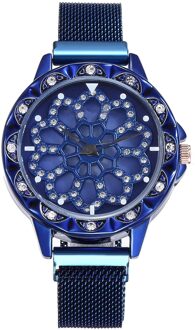 Luxe Horloge Vrouwen Speciale Horloges Voor Vrouwen Meisje Modieuze Duurzaam FEA889 blauw