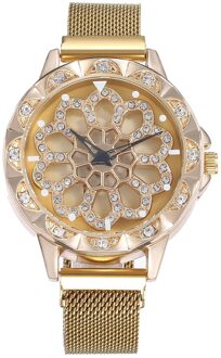 Luxe Horloge Vrouwen Speciale Horloges Voor Vrouwen Meisje Modieuze Duurzaam FEA889 goud