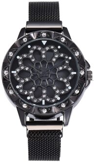 Luxe Horloge Vrouwen Speciale Horloges Voor Vrouwen Meisje Modieuze Duurzaam FEA889 zwart