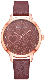 Luxe Horloges Voor Vrouwen Klok Vrouwen Quartz Plastic Lederen Band Analoge Vrouwelijke Horloge Horloge Vrouw Mode