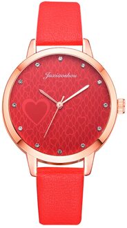 Luxe Horloges Voor Vrouwen Klok Vrouwen Quartz Plastic Lederen Band Analoge Vrouwelijke Horloge Horloge Vrouw Mode