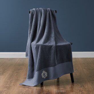 Luxe Hotel Grote Badhanddoek Puur Katoen Vrouwen Dikke Volwassen Paar Mannen Super Absorberende Borduren Badkamer Handdoeken Zacht 6MM68 grijs
