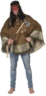 Luxe indianen poncho voor volwassenen - Volwassenen kostuums