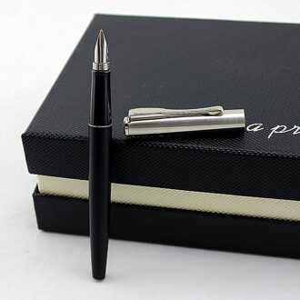 Luxe inkt blauw student metalen Vulpen Iridium 0.5MM Penpunt Optioneel Geavanceerde Kantoor Zakelijk Schrijven