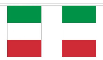 Luxe Italiaanse vlaggenlijn 3 meter