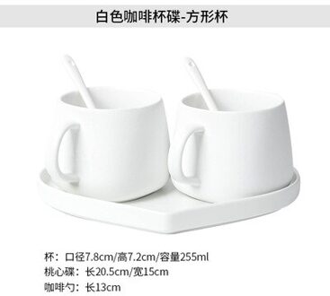 Luxe Koffiekopje Met Schotel Eenvoudige Decor Keramische Kopje Koffie Set Herbruikbare Europese Stijl Vaso Para Familie Drinkware BW50BD stijl 1