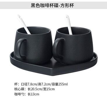 Luxe Koffiekopje Met Schotel Eenvoudige Decor Keramische Kopje Koffie Set Herbruikbare Europese Stijl Vaso Para Familie Drinkware BW50BD stijl 2