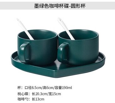 Luxe Koffiekopje Met Schotel Eenvoudige Decor Keramische Kopje Koffie Set Herbruikbare Europese Stijl Vaso Para Familie Drinkware BW50BD stijl 7